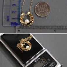 画像10: ミキモト K18パールペンダント 馬蹄モチーフ 7.3g 42cm (10)