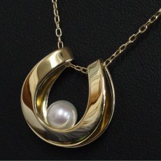 画像7: ミキモト K18パールペンダント 馬蹄モチーフ 7.3g 42cm (7)