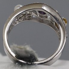 画像5: ミキモト K18WGパールアメジストシトリンダイヤモンドリング 7.6g #11 (5)