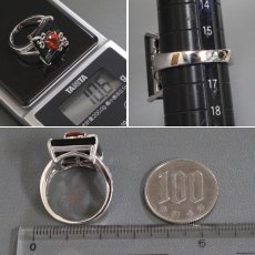 画像7: 田村宗敬/tam K18WGオニキスファイヤーオパールダイヤモンドリング FO1.230 D0.08 10.6g #16 (7)