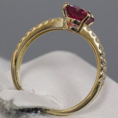 画像5: K18ルベライトダイヤモンドリング 1.359 D0.32 2.6g #12 ソーティング (5)