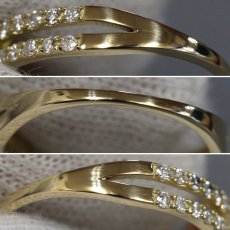 画像6: K18ルベライトダイヤモンドリング 1.359 D0.32 2.6g #12 ソーティング (6)