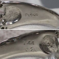 画像7: Pt900ルビーダイヤモンドリング フラワーモチーフ R0.20 D1.44 7.7g #15 (7)