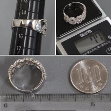画像8: Pt900ルビーダイヤモンドリング フラワーモチーフ R0.20 D1.44 7.7g #15 (8)