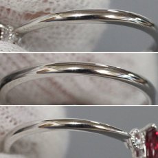 画像5: Pt900非加熱ピジョンブラッドルビーダイヤモンドリング R0.61 D0.05 2.3g #12 AIGS鑑別書 (5)