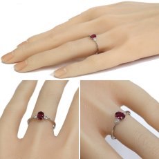 画像9: Pt900非加熱ピジョンブラッドルビーダイヤモンドリング R0.61 D0.05 2.3g #12 AIGS鑑別書 (9)