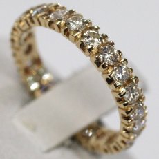 画像4: K18ダイヤモンドリング フルエタニティ D1.04 2.1g #9 (4)