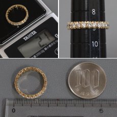 画像6: K18ダイヤモンドリング フルエタニティ D1.04 2.1g #9 (6)