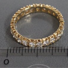 画像7: K18ダイヤモンドリング フルエタニティ D1.04 2.1g #9 (7)