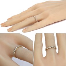 画像9: K18ダイヤモンドリング フルエタニティ D1.04 2.1g #9 (9)