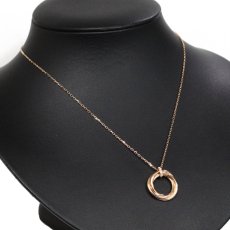 画像5: 750PG トリニティ 5Pダイヤモンド ネックレス 2009年クリスマス限定 7.3g 41cm 保証書 (5)