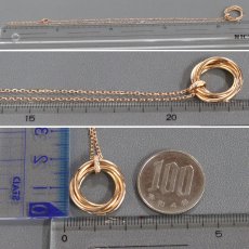 画像7: 750PG トリニティ 5Pダイヤモンド ネックレス 2009年クリスマス限定 7.3g 41cm 保証書 (7)