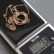画像8: 750PG トリニティ 5Pダイヤモンド ネックレス 2009年クリスマス限定 7.3g 41cm 保証書 (8)