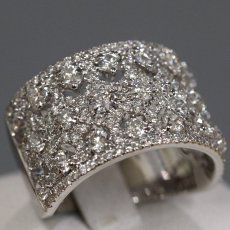 画像1: K18WGダイヤモンドリング D2.00 9.3g #12 (1)