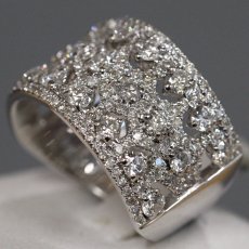 画像2: K18WGダイヤモンドリング D2.00 9.3g #12 (2)