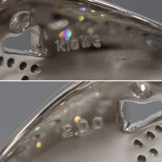 画像7: K18WGダイヤモンドリング D2.00 9.3g #12 (7)