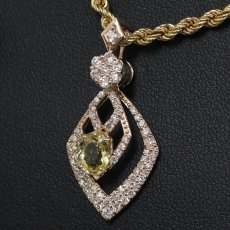画像7: K18PGイエロートルマリンダイヤモンドペンダントトップ T1.04 D0.80 3.9g (7)