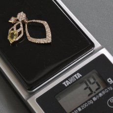 画像9: K18PGイエロートルマリンダイヤモンドペンダントトップ T1.04 D0.80 3.9g (9)