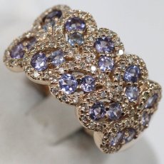 画像4: K18PGサファイアダイヤモンドリング S1.02 D0.40 6.0g #13 (4)