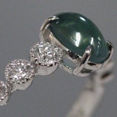 画像3: Pt900アレキサンドライトキャッツアイダイヤモンドリング A0.953 D0.18 3.2ｇ ＃12 ソーティング (3)