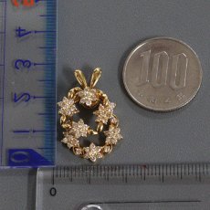 画像10: K18ダイヤモンドペンダントトップ D1.04 5.1g (10)