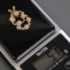 画像9: K18ダイヤモンドペンダントトップ D1.04 5.1g (9)