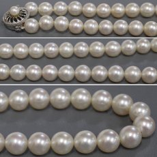 画像5: パールネックレス シルバー金具  8.1-8.5mm 43cm 43.1g (5)