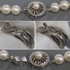 画像8: パールネックレス シルバー金具  8.1-8.5mm 43cm 43.1g (8)