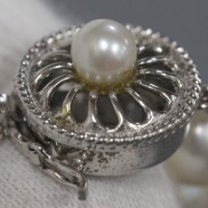 画像9: パールネックレス シルバー金具  8.1-8.5mm 43cm 43.1g (9)