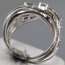 画像5: K18WG ダイヤモンドリング スプリットシャンク D0.38 D1.00 11.6g #13 (5)