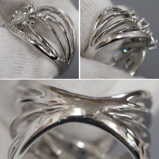 画像6: K18WG ダイヤモンドリング スプリットシャンク D0.38 D1.00 11.6g #13 (6)