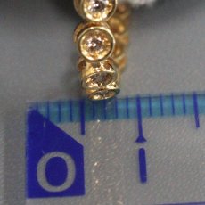画像8: K18ダイヤモンドテニスブレスレット D1.00 8.3g 内径17.5cm (8)
