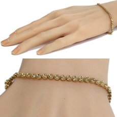 画像9: K18ダイヤモンドテニスブレスレット D1.00 8.3g 内径17.5cm (9)