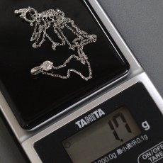 画像10: K18WG/Pt900ダイヤモンドペンダント D0.21 1.7g AJ付40cm (10)