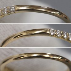 画像5: ヴァンドーム青山 K18 ダイヤモンドリング ハーフエタニティ D0.30 1.5g #10.5 内外箱 (5)