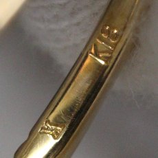 画像6: ヴァンドーム青山 K18 ダイヤモンドリング ハーフエタニティ D0.30 1.5g #10.5 内外箱 (6)