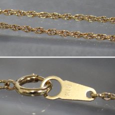 画像7: K18ルビーダイヤモンドペンダント 月と星モチーフ R0.12 D0.12 2.5g 40cm (7)