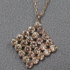 画像1: K18PGダイヤモンドネックレス D0.85 1.2g AJ付45cm (1)