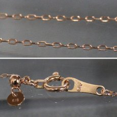 画像8: K18PGダイヤモンドネックレス D0.85 1.2g AJ付45cm (8)