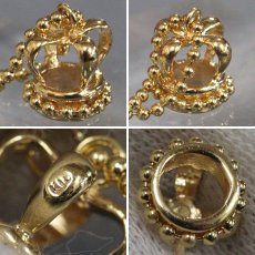 画像5: K18 ダイヤモンドピアス　D0.23 D0.26 2.5g 王冠モチーフ (5)