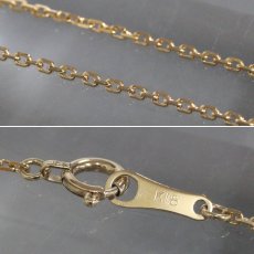 画像8: K18 ダイヤモンドステーションネックレス　D0.705 D1.30 6.8g 80cm 鑑別カード (8)