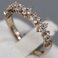 画像3: サマンサティアラ K18PGダイヤモンドリング フラワーモチーフ D0.33 1.9g #9 (3)