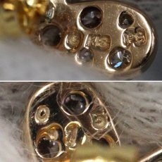 画像7: K18PG/YGダイヤモンドピアス ハート D0.15×2 1.1g (7)