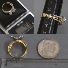 画像8: K18YG/WG/PGダイヤモンドリング ちょうちょモチーフ D0.50 4.7g #11 (8)