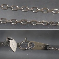 画像7: Pt900/850/K18ダイヤモンドアメジストペンダント 月 星 ハチ D0.32 AM0.15 9.2g AJ付45cm (7)