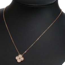 画像5: ヴァンクリーフ&アーペル ヴィンテージアルハンブラネックレス ダイヤモンド 750PG 5.4g(VCARP2R300)内外箱 保証書 (5)