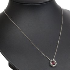 画像6: Pt900/850ルビーダイヤモンドネックレス 馬蹄モチーフ R0.59 D0.20 4.9g AJ付45cm (6)
