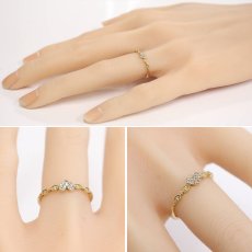 画像10: K18 ダイヤモンドリング 1.5g #10 ハートモチーフ (10)