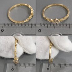 画像9: K18 ダイヤモンドリング 1.5g #10 ハートモチーフ (9)