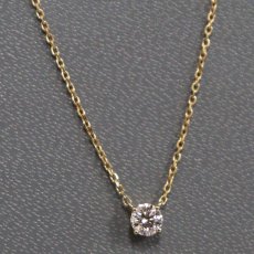 画像2: ヨンドシー K18ダイヤモンドネックレス D0.171 1.5g AJ付42cm 内外箱 (2)